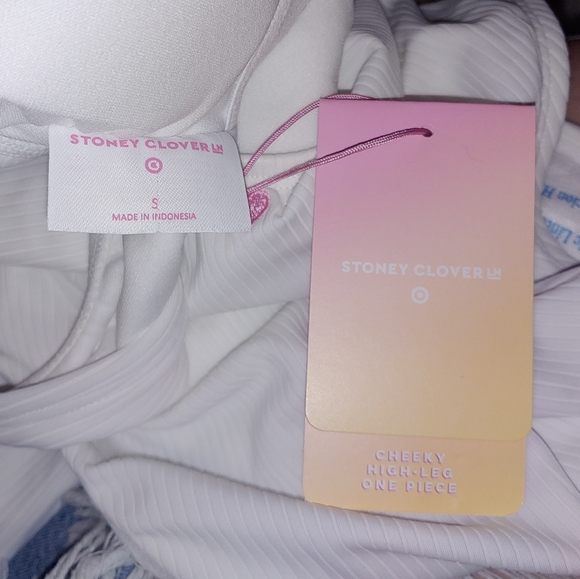 Stoney Clover Lane x Target white ribbed one piece - Picture 8 of 8